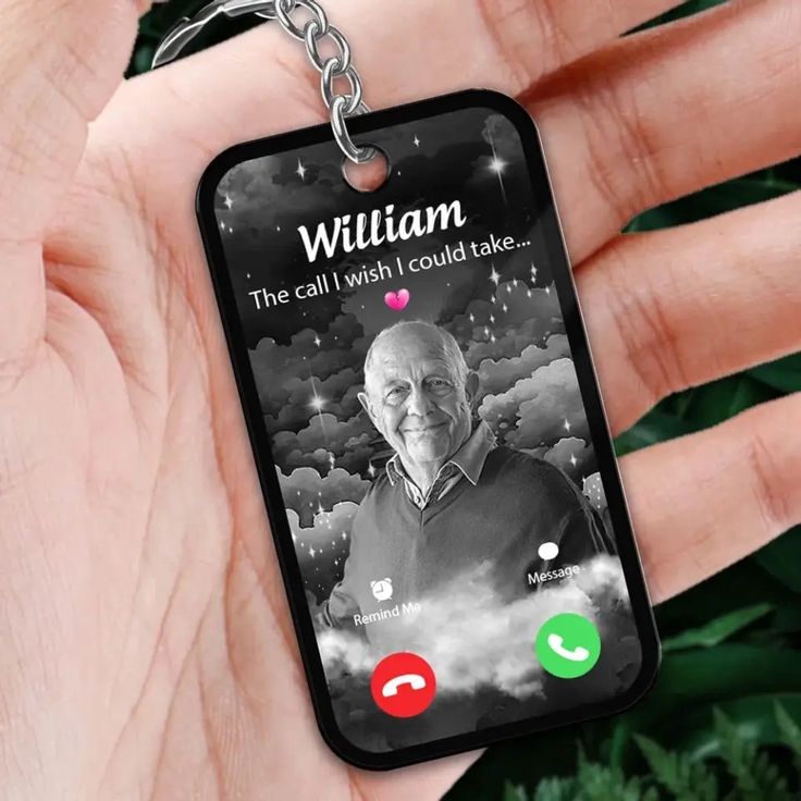 Memorial Keychain- Same pic on each side