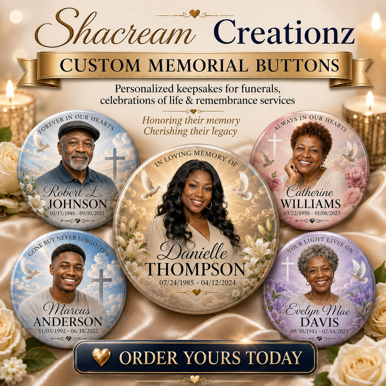 Memorial Buttons