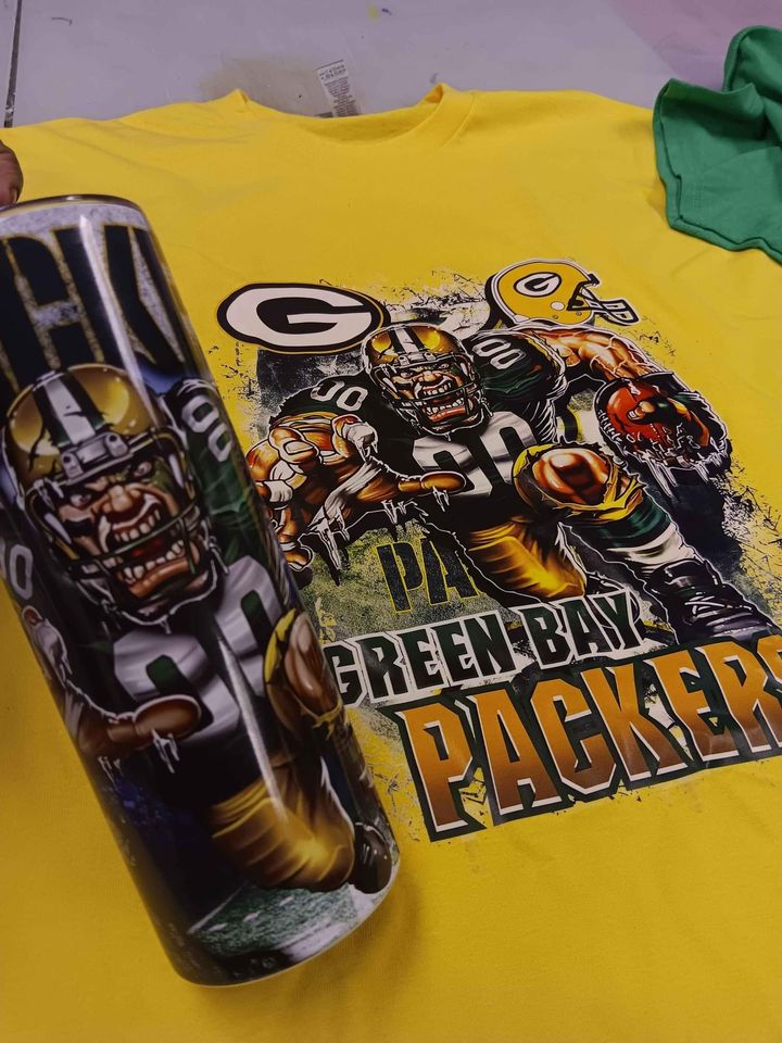 Packer shirt/tumbler set