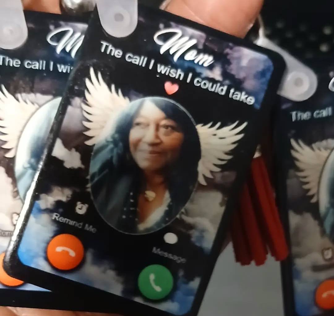 Memorial Keychain- Same pic on each side