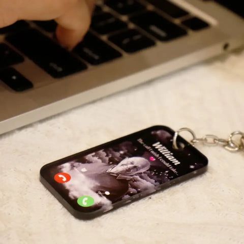 Memorial Keychain- Same pic on each side