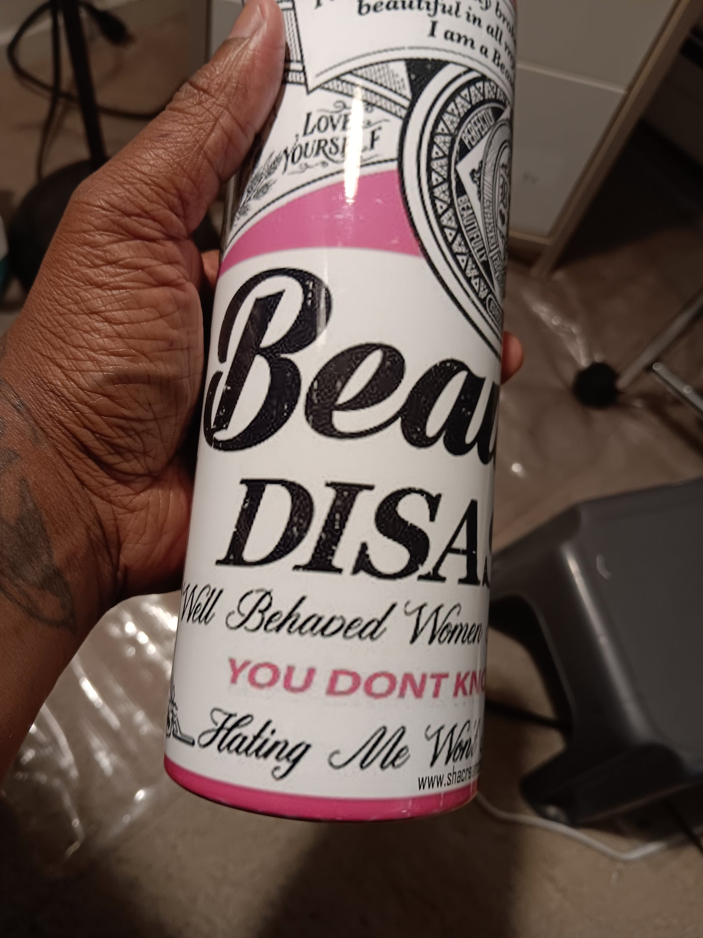 Beautiful Disaster tumbler