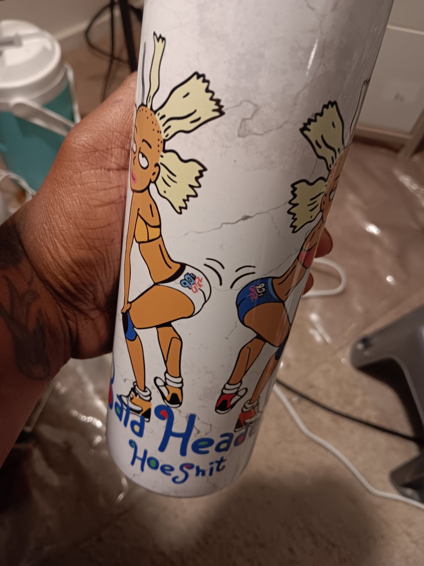 Bald head h## sh*t tumbler