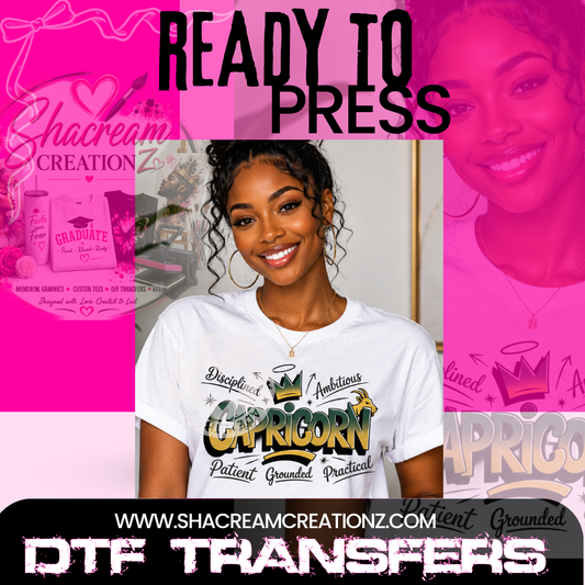 Capricorn Ready to Press DTF Transfers