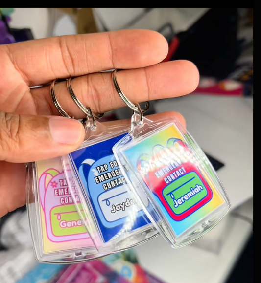 Emergency  NFC Keychains