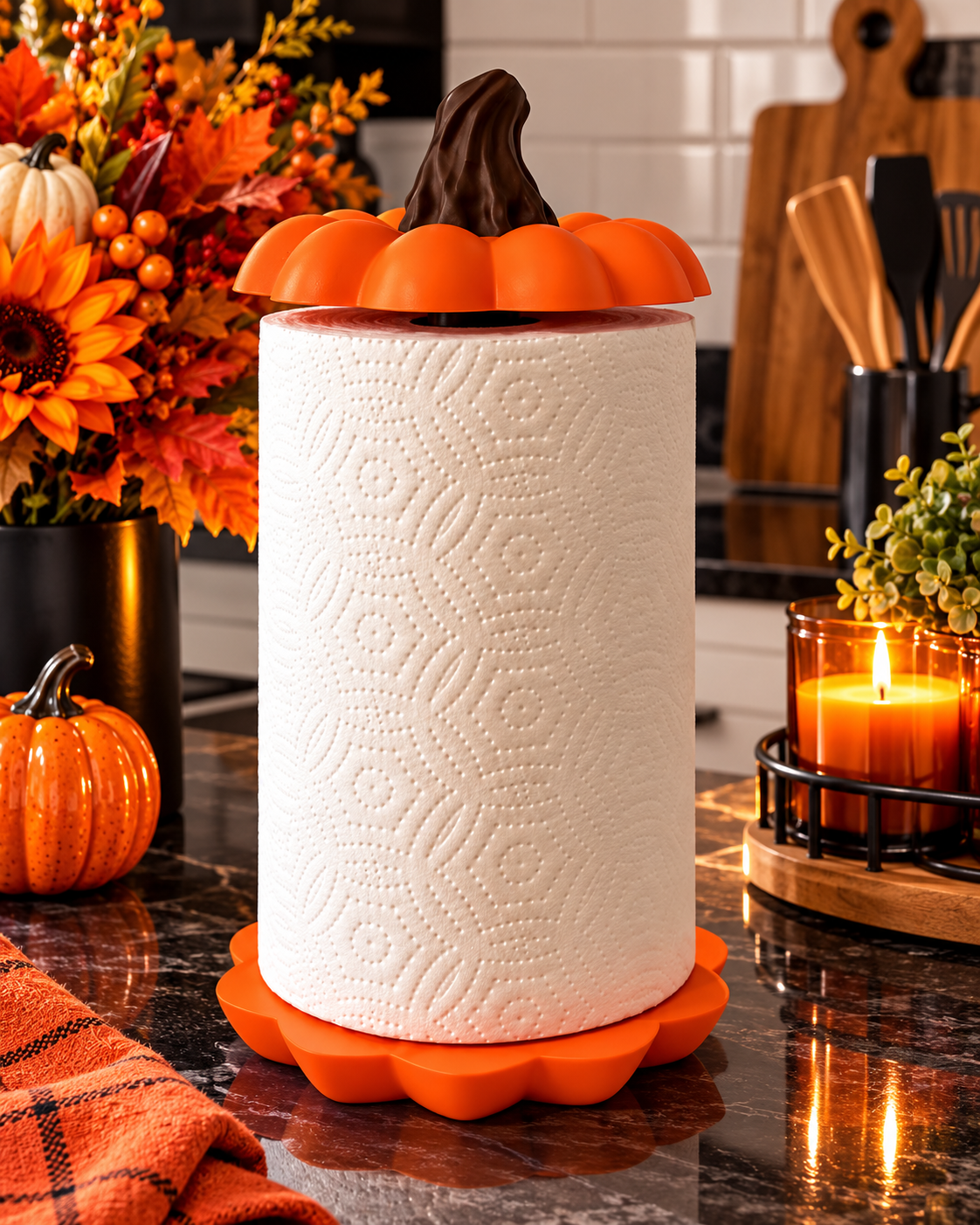 Pumpkin Paper Towel Holder