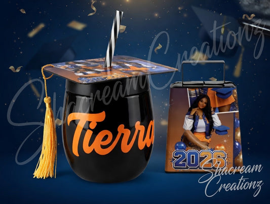 graduation cowbell and Cup set