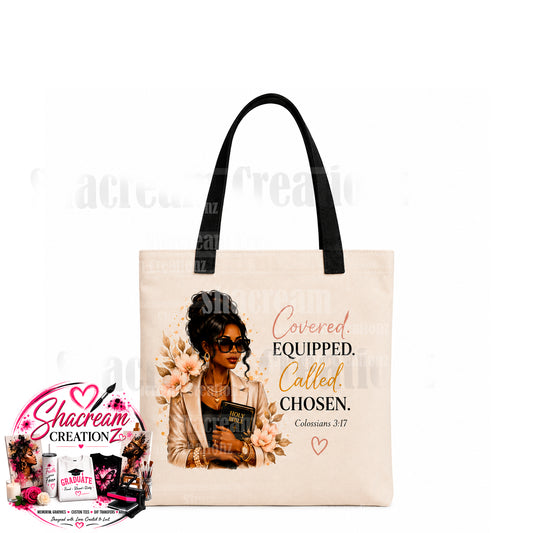 Covered and Equipped Tote Bag